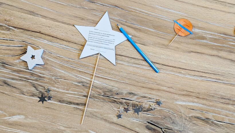 Einladung Stern basteln