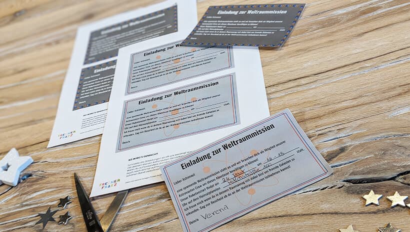 Einladung Weltraummission
