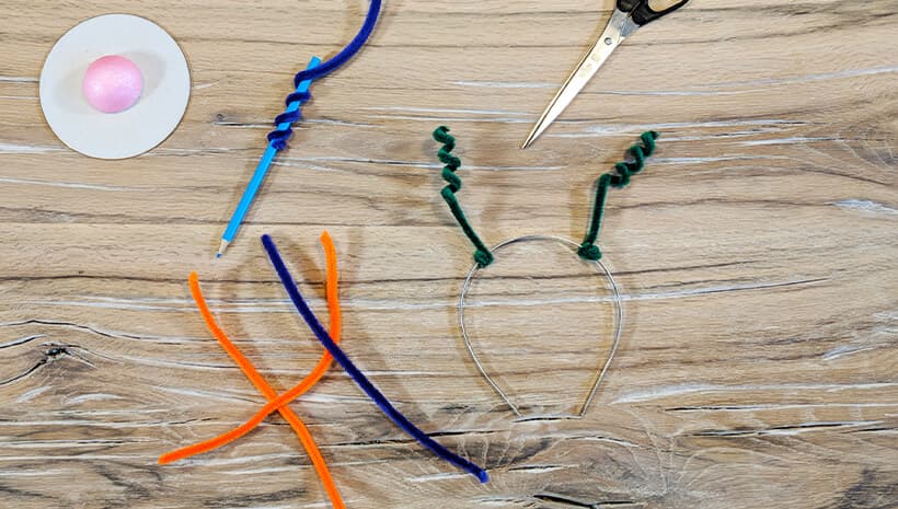 Kostuem Alien Haarreif basteln